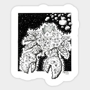 Cosmic Crab King Sticker